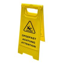 Waarschuwingsbord Opgepast! Gladde Vloer 610x295 mm 
