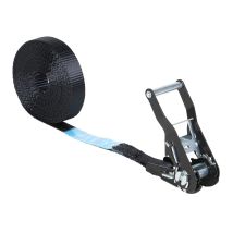 Spanband met Ratel 25 mm 1,5 ton 6M Zwarte Band en Hardware
