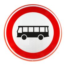 Verkeersbord RVV C07a Gesloten voor Bussen Ø 80 cm