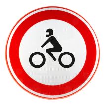 Verkeersbord RVV C11 Gesloten voor Motorfietsen Ø 60 cm