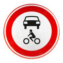 Verkeersbord RVV C12 Gesloten voor alle motorvoertuigen Ø 80 cm