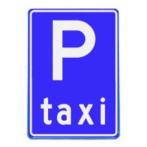 Verkeersbord RVV E05 Parkeerplaats taxi 60 x 40 cm