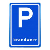 Verkeersbord RVV E08-12 Parkeerplaats brandweer 60 x 40 cm