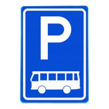 Verkeersbord RVV E08-4 Parkeerplaats bussen 60 x 40 cm