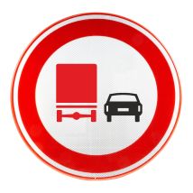 Verkeersbord RVV F03 Inhaalverbod vrachtwagens Ø60 cm