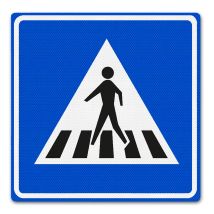 Verkeersbord RVV L02 Zebrapad 80 x 80 cm