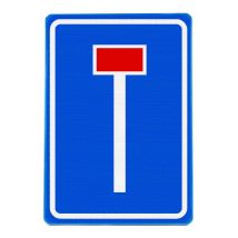 Verkeersbord RVV L08 Doodlopende weg 90 x 60 cm