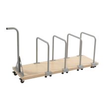 Mobiel dozenrek model Heavy 1200 x 400 mm incl. 4 beugels