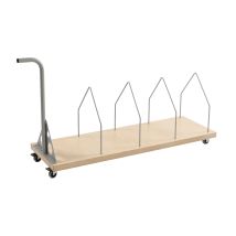 Mobiel dozenrek model Light 1200 x 400 mm incl. 4 beugels