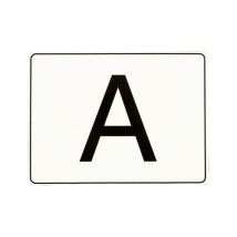 A Bord Wit 400 x 300 mm voor Afvalvervoer