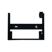 ADR bord houder RVS open met zwarte rand + clip voor 2 borden