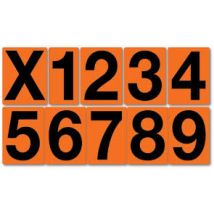 Los ADR cijfer vinyl sticker 115 x 80 mm