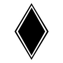 Stickers Hoekschild Blanco – Kleur en Afmetingen naar keuze