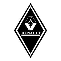 Stickers Hoekschild Renault - Kleur en Afmetingen naar keuze