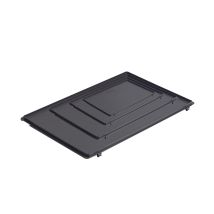 Scharnierdeksel zonder snapsluiting donkergrijs voor Rako bak