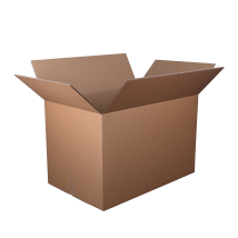 Vouwdoos FEFCO 0201 600x400x400 mm dubbele CB-golf bruin nieuw