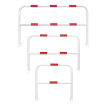 Veiligheidshek Gecoat Wit/Rood 1000x1000 mm Voetplaten