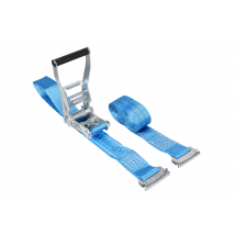 Spanband 50 mm 2 ton met sleufgatfitting - 5M blauw + grote ratel los