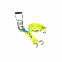 Fluoriserende Spanband 50 mm 5 ton 5M met Klauwhaken