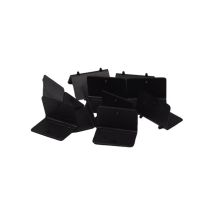 Hoekbeschermer Kunststof 50/35 mm Zwart met Pinnetjes - 2000 stuks