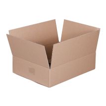 Vouwdoos FEFCO 0201 400x300x100 mm B-golf bruin nieuw