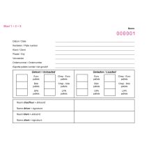 Palletbonnenboekje A5 formaat, 10 bloks 50 ex - met indruk
