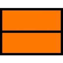 Kemlerbord zelfklevend vinyl etiket 400 x 300 mm