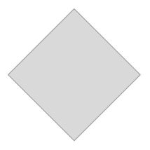 Blank aluminium bord 300 x 300 x 1  mm voor gevaarsetiketten