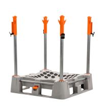 Big Bag palletsysteem Food Grade met Ratelkop palen 1300 mm RVS