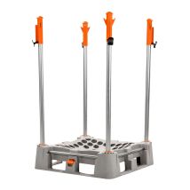 Big Bag palletsysteem Food Grade met Ratelkop palen 1800 mm RVS