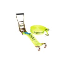 Fluoriserende Spanband 50 mm 5 ton 5M met Klauwhaken