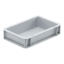 Euronorm Bak 300x200x70 mm 3 liter Grijs Dichte Grepen