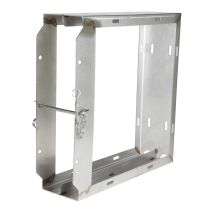 Stempelplaathouder RVS Mattral 600x600x40/50/60 mm voor 2 Stempelplaten