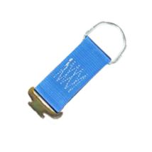 Touwbinder 50 mm. blauw met e-track fitting