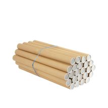 Verzendkoker A3/A4 met dop 52 stuks 330x50x1,6 mm bruin  